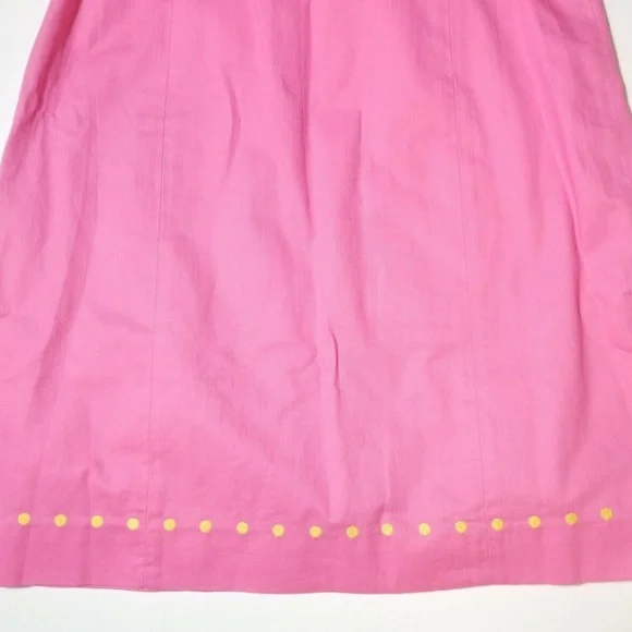 Lilly Pulitzer Bowen Hotty Pink Embroidered Strapless Dress Size 6 - Picture 12 of 13
